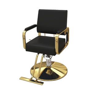 Chaise de barbier professionnelle en cuir synthétique, pivotante à 360 degrés, inclinable, réglable en hauteur, design moderne pour salon de beauté et coiffure - Product Image 5
