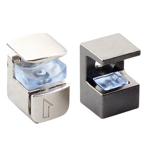 Soporte ajustable para vidrio con clip de aleación de zinc y revestimiento para estanterías de vidrio - Product Image 3