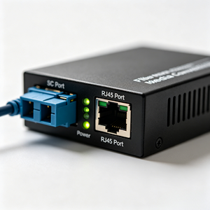 Convertisseur de média <span class=keywords><strong>fibre</strong></span> <span class=keywords><strong>optique</strong></span> Gigabit 10/100/1000M avec port SC, transceiver <span class=keywords><strong>fibre</strong></span> <span class=keywords><strong>optique</strong></span> monomode 20 km, convertisseur de média <span class=keywords><strong>fibre</strong></span> <span class=keywords><strong>optique</strong></span> Ethernet - Product Image 1