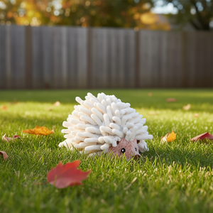 Hérisson en peluche 12 cm, jouet couineur pour animaux de compagnie, animal en peluche doux pour chiens - Product Image 3