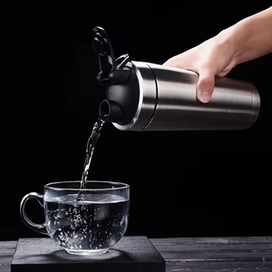 كوب خلط البروتين الرياضي المعدني بسعة 17 أونصة و25 أونصة مع شعار مخصص، زجاجة خلط من الفولاذ المقاوم للصدأ بجدار مزدوج معزول للحفاظ على البرودة، مناسب للصالة الرياضية - Product Image 6