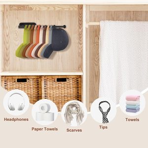 <strong>Baseball</strong> <strong>Hat</strong> Storage <strong>Rack</strong> Retractable <strong>Wall</strong> <strong>Hat</strong> Organizer <strong>Wall</strong>-mounted Storage <strong>Rack</strong> - Product Image 4