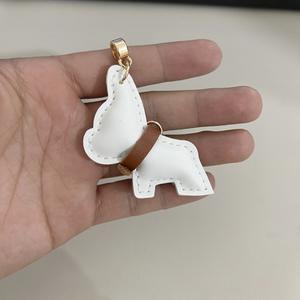 Xinche 크로스 보더 미니 프렌치 불독 키체인 펜던트, 심플한 만화 가죽 열쇠 고리 액세서리, 패셔너블한 가방 - Product Image 6