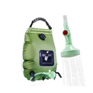 PVC Portable Outdoor Travel Pressure Shower 5 Gallons Waterproof Solar Camping Shower Bag