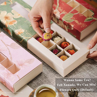 Boules de Fleurs Bio Éclatantes 18 Pièces/Boîte Hibiscus Jasmin Lys Rose Pivoine Chrysanthème Osmanthus Faits Main 5g Cadeau Acceptation OEM