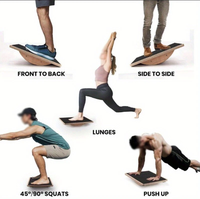 Planche d'équilibre en bois personnalisée planche oscillante professionnelle pour adultes planche d'équilibre antidérapante 350LBS artisanat en bois