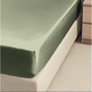 Sábana de Esquina de Satén de 60 cm, Verde Oscuro Brillante, 2 Piezas - Product Image 1