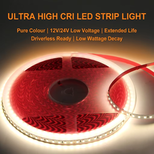 High CRI 92 90 SMD <b>LED</b> <b>Strip</b> 12V 24V 2700K 3500K 4000K Self Adhesive 120D Flexible Linear for Home Commercial Decoration - Product Image 2