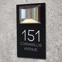 BOYANG personnalisé Design moderne noir acrylique chambre d'hôtel panneau de porte lumière LED signe de numéro de maison