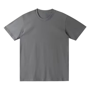 เสื้อยืดคอกลมผู้ชายคุณภาพสูง ผ้าฝ้ายทอ 100% พิมพ์ลายสกรีน ปักลายสไตล์วินเทจ ลำลอง แห้งเร็ว รับสั่งทำ - Product Image 3
