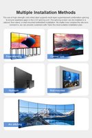 Panel dinding video oled 2x2, bingkai sistem cctv dalam ruangan 46 49 55 inci 3x3 4K