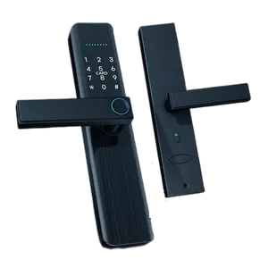 Алюминиевый Сплав безопасности электронный умный биометрический дверной замок отпечатков пальцев с Wi-Fi для дома