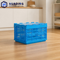 HUADING 400*300*270mm Boîte de manutention pliable en plastique maillé PP écologique, empilable et emboîtable pour la logistique
