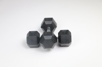Haltères hexagonaux en caoutchouc de qualité supérieure 2,5 kg-50 kg pour la musculation professionnelle en salle et à domicile