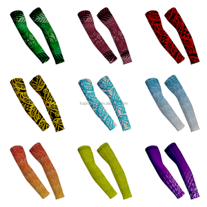 Manchon de bras de compression sportif FQ personnalisé avec motif tatouage maori, protection UV, pour baseball et volleyball - Product Image 3