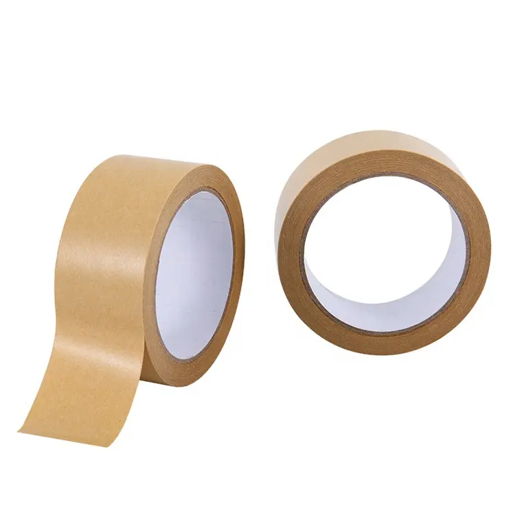 Hot Sell Brown Kraft Paper Tape Custom Printed Gummed Kraft Paper Packing Tape With Logo