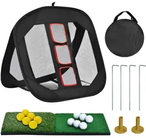 Groothandel Golf Raken Oefennet Pop-Up Golf Chipping Net Achtertuin/Indoor Outdoor Doel Swing Training Hulp Golf Oefennet