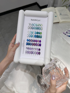 ชุดสีทาเล็บแมวอาย 32 สี โทนสีน้ำเงินม่วง โมนาบลู สีสันสดใสพิเศษ สำหรับร้านทำเล็บ เจลแมวอายสีสันสดใส - Product Image 3