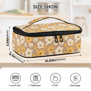 Portavasos Aislado para Picnic y Barbacoa con Diseño Personalizado de Flor de Puakenikeni Hawaiana, Ideal para Transportar Platos Pequeños y Cazuelas - Product Image 3