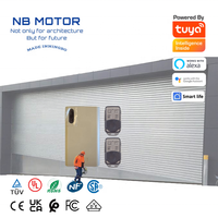 NB Motor 220V Diseño moderno Puerta de garaje Caja de control de persiana enrollable Receptor con 2 controles remotos para hoteles 433MHz