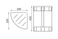 Organisateur mural de salle de bain SIR Modèle 63 en acier inoxydable, support de toilette double angle, directement de l'usine chinoise