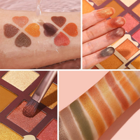 Palette de fards à paupières professionnelle portable et étanche, best-seller en gros, format livre à pages tournantes pour maquillage complet du visage