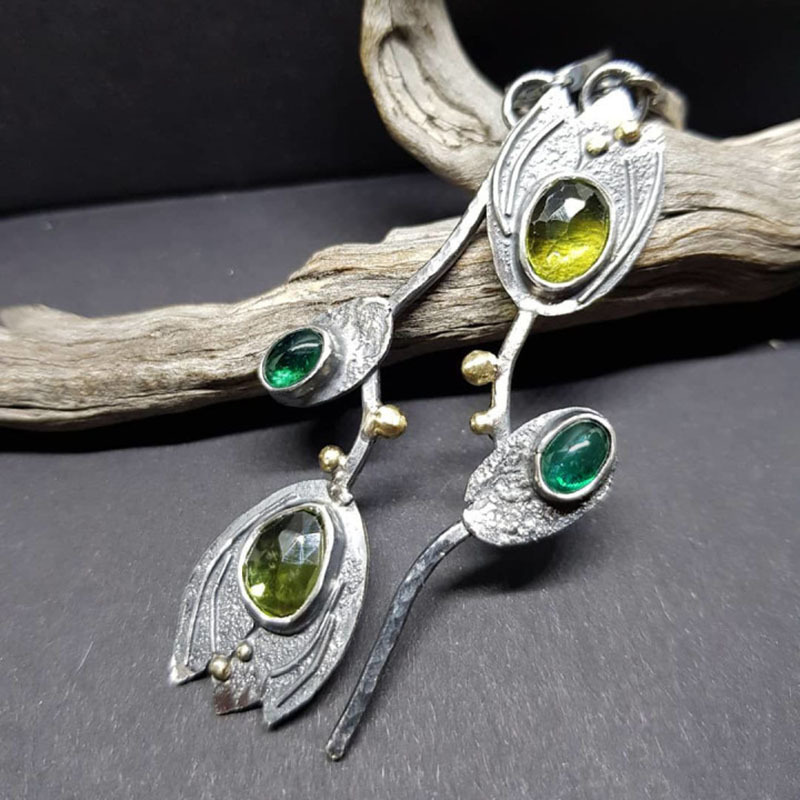 handmade silver earrings