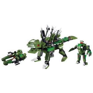 Ensemble de blocs de construction de dinosaures Stegosaurus 3 en 1, 109 pièces, jouet STEAM pour développer la motricité fine, cadeau pour enfants - Product Image 1