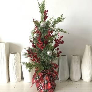 Décoration <span class=keywords><strong>de</strong></span> table <span class=keywords><strong>de</strong></span> Noël créative faite à la main pour <span class=keywords><strong>Amazon</strong></span> simulé fruits rouges cône <span class=keywords><strong>de</strong></span> pin aiguille <span class=keywords><strong>de</strong></span> pin coton <span class=keywords><strong>feuille</strong></span> d'eucalyptus - Product Image 4