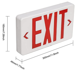 Fire Safety Universal Installation <strong>Exit</strong> Signage 120V 277V Dual Voltage <strong>LED</strong> Indicator Emergency Light <strong>Exit</strong> - Product Image 1