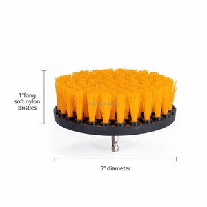 38pcs Eco-Friendly PP Multi-Purpose Cleaning Brushes Power Scrubber Buffing Pads Set Extension <b>Rod</b> Attachment for Household Car - Product Image 4
