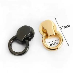 MeeTee KY252 8mm D Anneau Boucle Amovible Bandoulière Connecteurs Sac Matériel pour DIY Sacs Ceintures Stud Rivet avec Anneau Boucle - Product Image 2