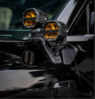 Nouveau support de fixation pour barre lumineuse LED tout-terrain sur capot pour Tank 300 SUV 4x4, en alliage d'aluminium noir, accessoires extérieurs automobiles, garantie 1 an