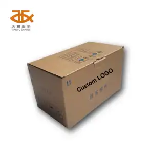 Tùy chỉnh in màu sóng hộp các tông bao bì Logo tùy chỉnh in thùng carton có thể tái chế vận chuyển hộp di chuyển