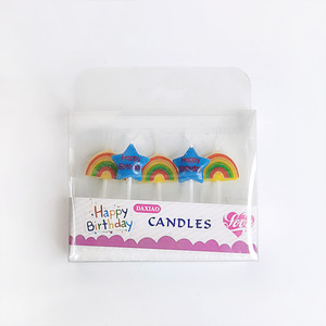 Producción en masa Múltiple Popular Cupcake Animal Flor Arco Iris Vela Topper Vela de dibujos animados - Product Image 4