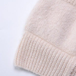 Jxwatcher Bonnet d'hiver tricoté épais personnalisé pour femme, couleur unie, confortable, avec revers, style bonnet doux, couvre-oreilles, pour le <span class=keywords><strong>ski</strong></span> en extérieur, vente en gros - Product Image 6