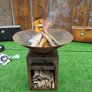 <span class=keywords><strong>Beefmaster</strong></span> extérieur Brasero BBQ Métal Foyer à bois Corten Steel Charcoal Barbecue Grill - Product Image 6