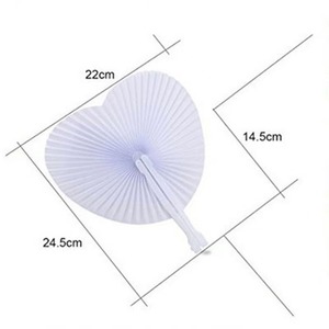 Abanico Plegable Redondo de Papel Blanco con Diseño de Amor Europeo-Americano Exclusivo <span class=keywords><strong>para</strong></span> Bodas, con Técnica de Impresión <span class=keywords><strong>para</strong></span> Publicidad - Product Image 3
