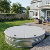 Couverture de piscine gonflable DWF légère, couverture de piscine pliable à surface dure, piscines avec couvercle pour la cour