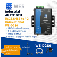 Módem Router M2M Modbus MQTT Doble SIM Opcional Bandas Globales RS232/RS485 4G LTE CAT4 DTU Convertidor Serial a Celular para SCADA