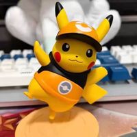100% authentique, anime japonais, 6 pièces/boîte, Miniso Pokemoned Pikachu Costume Series, boîtes mystères, figurines miniatures kawaii, jouets de collection