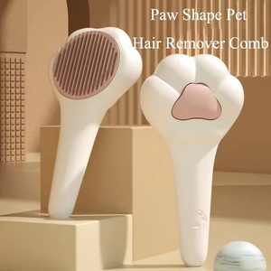 Brosse de nettoyage pour animaux de compagnie en forme de patte mignonne NiBao en gros, brosse pour chiens et chats pour enlever les poils flottants - Product Image 5