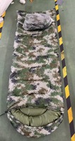 Sac de couchage à capuche camouflage résistant à l'eau pour le camping, la randonnée, les voyages et les aventures en plein air