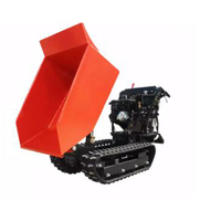 CNC-03C China hochwertige Hand Push selbst laden Mini Track Dumper Crawler Mini Dumper mit Griffen