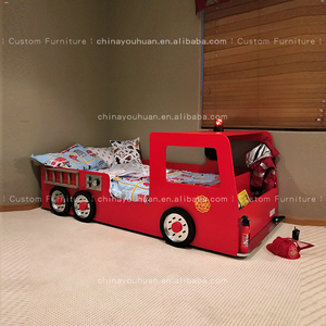 Letto per Ragazzi a Forma di Auto, Design Personalizzato, Letto Singolo con Contenitore, Letto Multifunzionale in Legno Massello per Bambini - Product Image 3