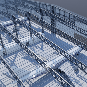 Edificio Industrial de Bajo Costo, Estructura Metálica Prefabricada para Fábrica, Almacén, Hangar para Aviones en Chile - Product Image 3