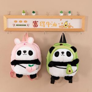 Sac à dos en peluche Panda Botu en gros, nouveau modèle, jouet en peluche pour enfants, sac à dos de dessin animé porte-bonheur, animal en coton rembourré pour enfants - Product Image 2
