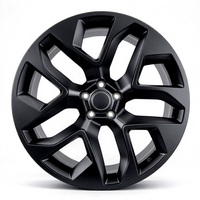 Jantes en alliage forgé sur mesure 18-24 pouces 9.5J ET 45mm 5x120 Noir Multi-branches pour Land Rover Range Rover Discovery Jaguar