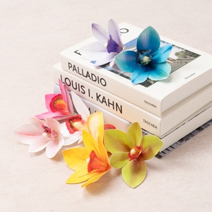 Flores de Seda, Orquídeas Artificiales, Follaje, Decoración para Escenarios, Materiales Florales, Adornos para Salas de Té al Estilo Chino - Product Image 2