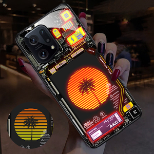 Patterned Luminous Mobile Phone <strong>case</strong> for oPPO Fine X5 Pro Reno7 6 5 Pro <strong>Realme</strong> OnePlus Smart Light Phone <strong>case</strong> - Product Image 4